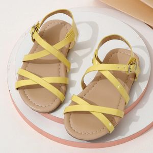 Girls Sandals Outdoor Open Toe Princess Sandals Beach schoenen voor peuter kinderen kinderen lente en zomer 240415