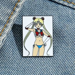 Girls Sexy Sailor Moon Email Pin Childhood Game Film Film Quotes Broche Badge Cute Anime Movies Games Hard Emaille Pins