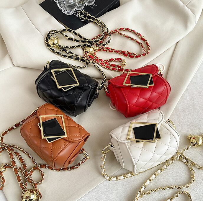 Girls shoulder handbag fashion baby lipstick purse mini crossbody chain bags factory price