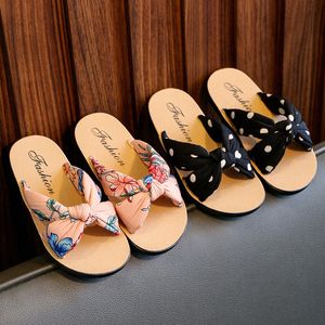 Girls Slippers Crkss épais semelles pantoufles Enfants princesse à la mode pour les jeunes de la sandale Y7it # Princess