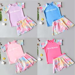 Filles Split Jupe Style Boxer Medium Kids Plus Size Girl Derying Syering Maigneur mignon Suncreen Pink Spring Hot L2405