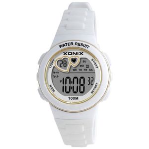 Relojes digitales deportivos para niñas, resistente al agua, 100m, reloj multifunción para mujeres, para correr, nadar, bucear, reloj de pulsera para mujer KM S9220U