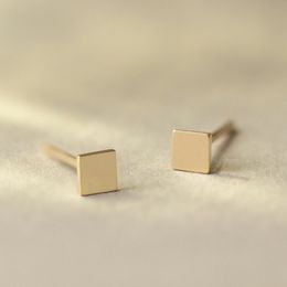 Girls roestvrijstalen studoor oorbellen voor vrouwenkantoor kleine oorbel studs minimalistische sieraden groothandel