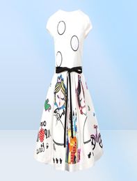 Robe d'été des filles Vêtements pour enfants 2018 Brand Baby Girl Robe With Sashes Robe Character Princess Dress Clothing5743745