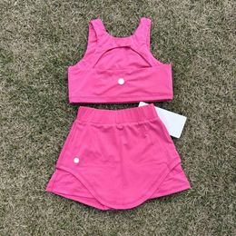 Girls Summer Tank Top+Flowy Shorts Rokken Kinderen Set outfits Sportkleding gevoerde Fiess Slijt