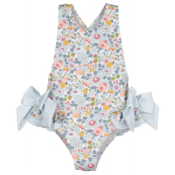 Maillot de bain filles Amoi bébé une pièce fronde imprimé mignon plage maillot de bain bikini bébé fille maillots de bain 2-7Y biquini infantil menina 240326