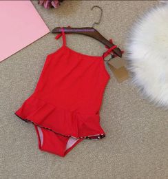 Traje de baño para niñas Diseñador de una pieza Bikinis sin mangas Ropa de baño para niños Traje de baño Bebé Niños Trajes de baño de verano