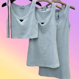 Girls tanktop Vest Prada -jurkcollectie dames vest rok pra jurk long medium short designer prades jurk letter driehoek mouwloze blouse tops kwaliteit 584