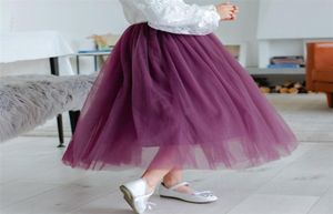 Meisjes tutu lange rokken pluizige kinderen baljurk zachte pettiskirts tule peuter meisje prinses dance feest 220224262121