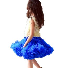 Filles jupe tutu jupe putushirt tutus tutus ballet danse princesse fête des enfants solides