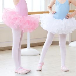 Girls Tutu Skirt Kids Ballet Tutu Puffy Ballerina Princess Tutu Stage Wear White Pink Fairy Mini Skirt Birthday Party Fkirts 240329