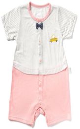 Sous-vêtements pour fille de body culotte dessin animé 100 coton pas cher 2 pièces ensembles à manches courtes pour bébé filles 238M3908654