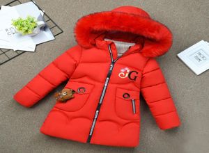 Filles hiver down veste bébé vêtements chauds épais manteaux parka au vent Enfants039 Vestes d'hiver Lettre de l'hiver Ourwea3111840