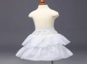 Girls039 Petticoa Kinderen Petticoats Bruiloft Bruid Bruidsmeisje Accessoires Crinoline Wit 1Hoop 2Layer Bloemenmeisje Jurk Kid8631895