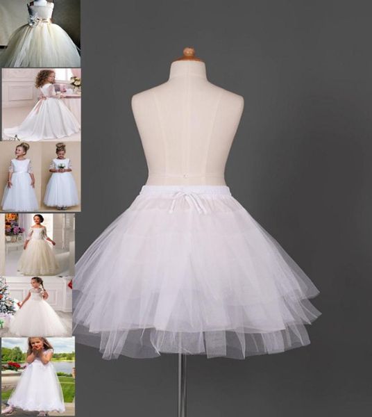 Girls039 Jupons robes de demoiselles d'honneur pour mariages Girls039 Jupons robes blanches pour communion Vente Kids0392538105