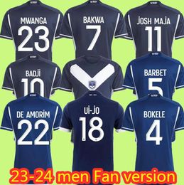 Girondins de Bordeaux 23 24 Maillot Badji Soccer Jerseys Foot Kids Kit FC Football Shirts Home Training 2023 2024 Fan Version Bokele Bakwa Badji Josh Maja Mwanga