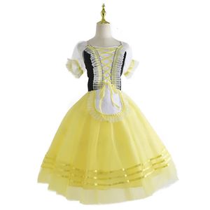 Giselle Professional Ballet Tutu Jupe Tulle Dancing Robe Rise Romantique Ballet Costume Stage Dance Wear Girls Femmes Enfant Adulte 240510