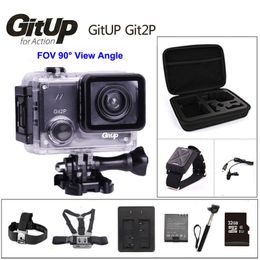 Freeshipping GIT2P 90 graden Lens Action Camera 2K WiFi Sport DV Full HD 1080P 30M Waterdichte Mini Camcorder 1.5 Inch Novatek 96660