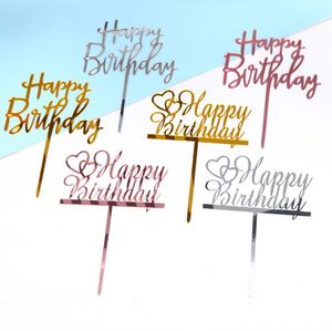 Gittler joyeux anniversaire gâteau Topper Bling étincelle décoration signe joyeux anniversaire gâteau Topper fille anniversaire Dessert décor