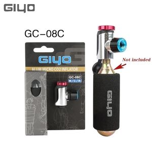 Giyo CO2 Inflator Schrader Presta Bicycle Pumps Aluminium Tire Tire Tube Mini MTB -pomp Geen patroon Cycling Reparatie Accessoires 220225