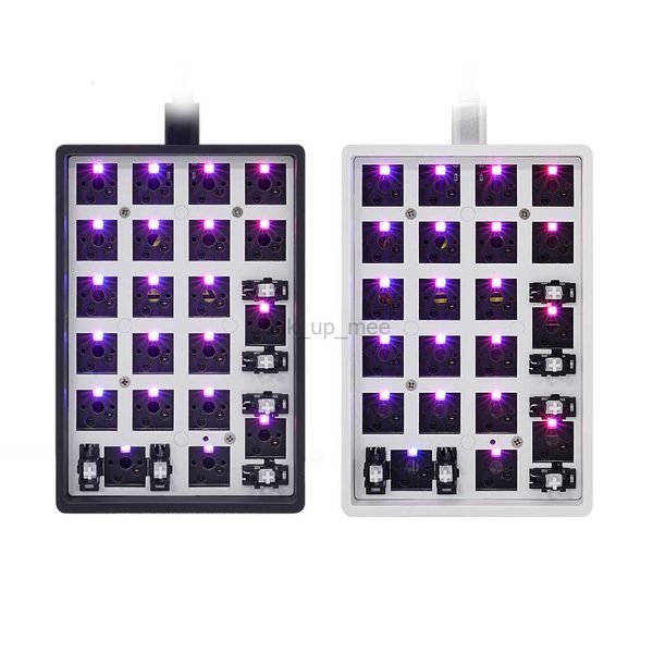 gk21s gk21 hot swappable blue tooth bt double mode pcb Clavier mécanique personnalisé Numpad Kit rgb smd switch leds type c port usb HKD230808