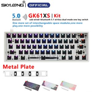 GK61 GK61X GK61XS 60% Kit de clavier mécanique bricolage personnalisé sans fil Bluetooth jeu rvb échange à chaud MX commutateur pour MAC WIN