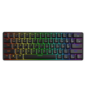 GK61 échangeable 60% Kit personnalisé boîtier de plaque de montage PCB Gamer sensation mécanique clavier de jeu RGB