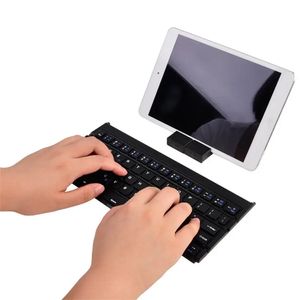 GK808 Teclado Bluetooth Plegable Mini Teclado Inalámbrico Portátil Con Soporte Compatible Con Múltiples Sistemas - Negro