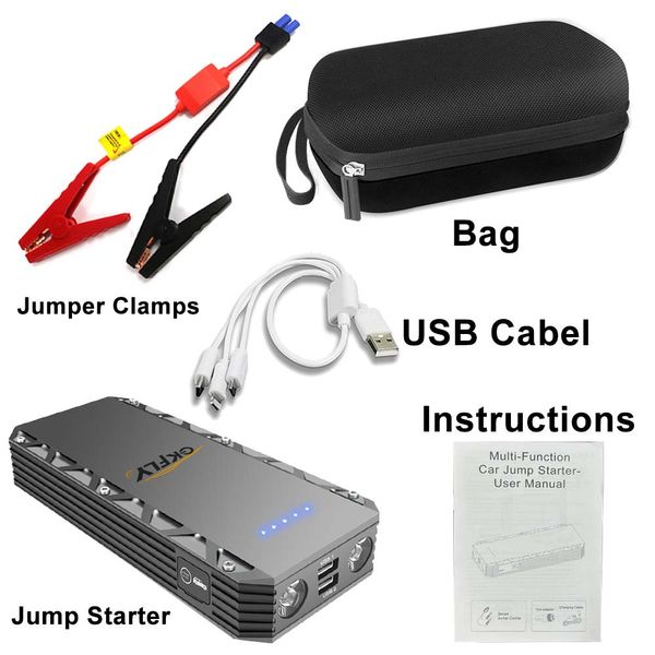 GKFLY 3000A High Power Car Jump Starter Portable 26000mAh Power Bank Device Device Car Emergency Starter Starter Buster