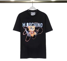 GL006 blanc designer t-shirt été à manches courtes jouet ours imprimer femmes hommes t-shirt tee vêtements pour hommes