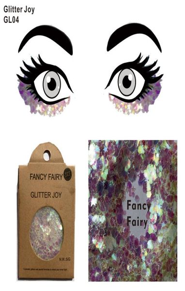 GL04 Fancy Fairy Festival Face Face Glitter to Sparkle Glitter Eyeliner Campo de cabello Raíz Decoración de pintura del cuerpo 14 Ordenes 8470841