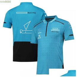 Gl5t Polos pour hommes Vêtements de moto T-shirt de l'équipe F1 Nouvelle chemise Nded Série de course pour hommes Haut de sport Livraison directe Accessoires de motos mobiles personnalisables