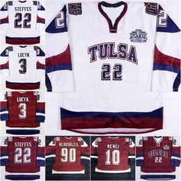 Gla 22 Gary Steffes Chandails de hockey Tulsa Oilers Luke Lucyk Ryan Menei Anthony Battaglia Michel Beausoleil Maillot rétro Cramer Ben Gordon