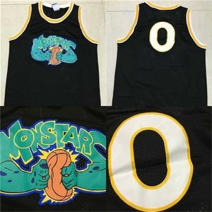 GLA A3740 Alien 0 Movie Basketball Jersey Monstars Tune Squad Black 100% gestikte Alien Movie Basketball Shirts Mix Order