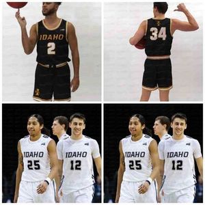 GLA C202 Idaho Vandals NCAA College Basketball Jersey Damen Thacker Tanner Christensen Ja'vary Christmas Babacar Thiombane Scott Blakney Gabe