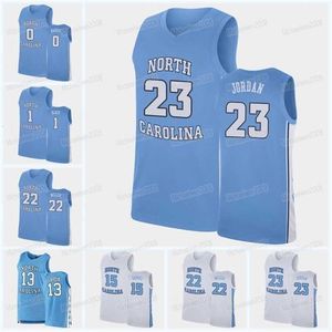 Gla MitNess UNC NCAA College Basketball Jersey Caroline du Nord Tar Heels Maillots Jeremiah Francis Garrison Brooks Caleb Ellis Walker Miller Coby Blanc