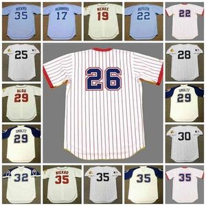 GLAC202 Atlanta Vintage Baseball Jersey Hubbard Menke Butler Office Carty Garber Lum Alou Smoltz Cepeda Williams Niekro