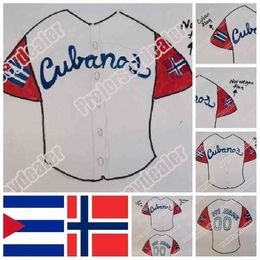 GLAC202 MENS Womens Youth Cubanol World Baseball Classic Jersey met Cubaanse NAD Nor Wagen Flag WBC Jerseys Dubbele gestikte naam en nummer