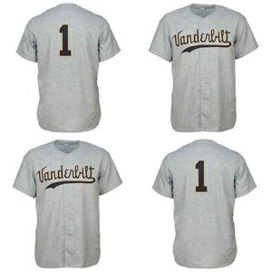 GlaC202 VU Vanderbilt Commodores 1960 Road Jersey Shirt personnalisé hommes femmes jeunesse Baseball Jersey n'importe quel nom et numéro double couture