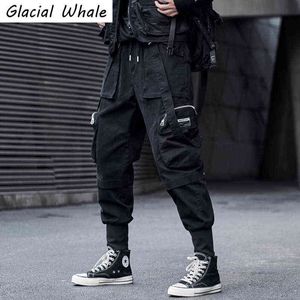 GlacialWhale hommes Cargo pantalon mode 2021 nouveau vent fonctionnel Hip Hop Joggers pantalons de survêtement Harajuku Streetwear pantalon pantalon hommes H1223