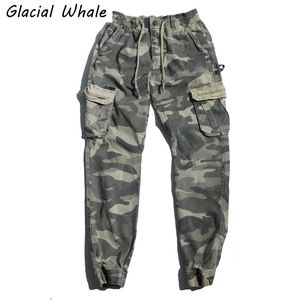 GlacialWhale Hommes Cargo Pantalons Hommes 2021 Multi-poches Mâle Hip Hop Japonais Streetwear Pantalon Jogging Camouflage Pantalon Pour Hommes 220212