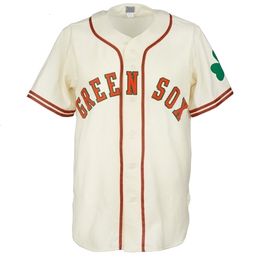 GlaMitNess Dublin Green Sox 1952 Home Jersey 100% Broderie cousue s Maillots de baseball vintage Personnalisé N'importe quel nom N'importe quel numéro