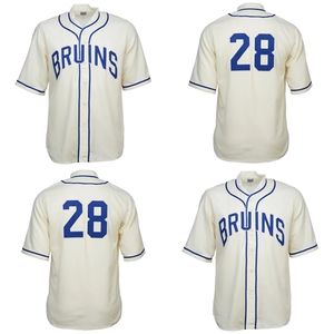 Glamitness Ucla Bruins 1940 Home Jersey Men Women Jeugd Baseball Jerseys Dubbel gestikt