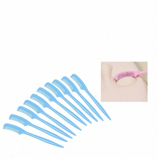 Glamlash 10 pcs Peigne à Sourcils Mini Pinceaux de Maquillage Portable Peigne à Cheveux Sal Brosse Eyel Extensi Beauté Outils de Maquillage w9lP #