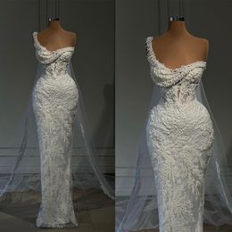 Robes De Mariée Sirène Glamour Inspirées De L'art Déco Cou Perles Sans Manches Demandeurs De Fleurs Dos Nu Longueur De Plancher Sur Mesure Plus La Taille Vestidos De Novia