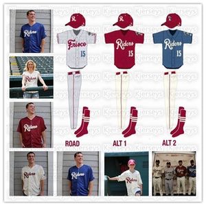 GlaNiK1 Custom Mens Womens Youth Frisco RoughRiders Beige Home Replica Jersey Rojo Azul Camisas de doble costura Camisetas de béisbol de alta calidad