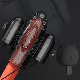 Eichel Leistungsstarker Vibrator Penishülle Sexspielzeug für Männer Penisstimulator Verzögerung der Ejakulation Männliche Masturbation 20 Geschwindigkeiten L230518