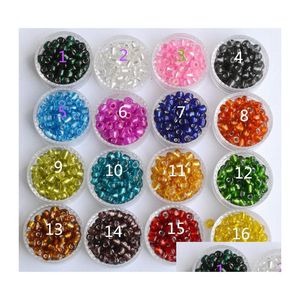 Verre 1600x/lot 2 mm 1.2 perles d'espacement de graines de verre tchèque fabrication de bijoux bricolage 16 couleurs livraison directe bijoux perles en vrac Dhvvq