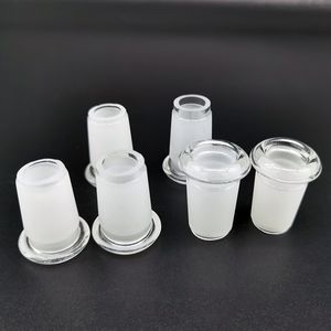 Glasadapter naar beneden stengelpijp waterpijp 18 mm mannelijk tot 14 mm vrouwelijke reducerende adapters voor bongkwarts banger bowl glas connector downstem spleet diffuser diffuser