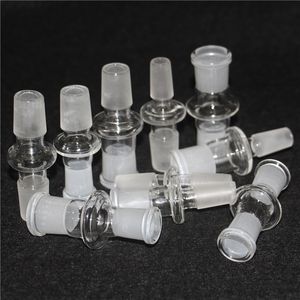 Adaptateur en verre narguilé bong bol adaptateurs fumer tuyau plates-formes pétrolières adaptateurs mâle/femelle joint 14.4mm/18.8mm